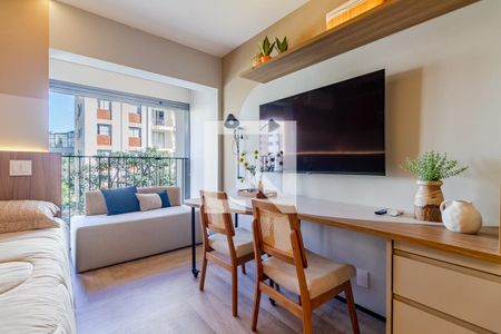 Studio de kitnet/studio para alugar com 1 quarto, 27m² em Cerqueira César, São Paulo