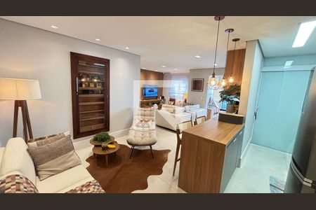 Sala de apartamento à venda com 2 quartos, 83m² em Campestre, Santo André