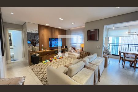 Sala de apartamento à venda com 2 quartos, 83m² em Campestre, Santo André