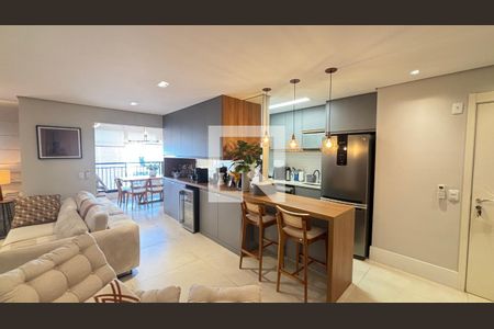 Sala de apartamento à venda com 2 quartos, 83m² em Campestre, Santo André