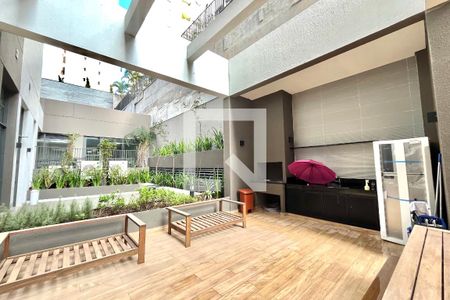Área comum - Churrasqueira de kitnet/studio para alugar com 1 quarto, 26m² em Vila Clementino, São Paulo