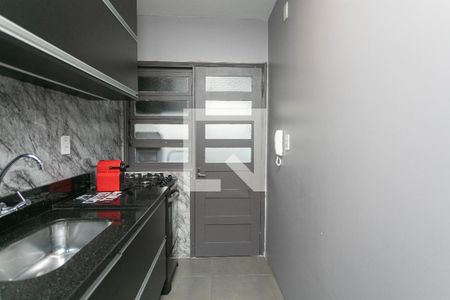 Cozinha de apartamento à venda com 1 quarto, 45m² em Petrópolis, Porto Alegre