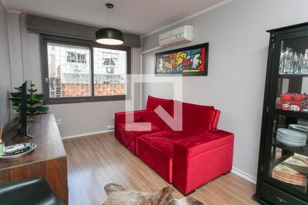 Sala de apartamento à venda com 1 quarto, 45m² em Petrópolis, Porto Alegre