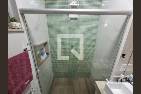 Banheiro  de apartamento à venda com 1 quarto, 42m² em Glória, Rio de Janeiro