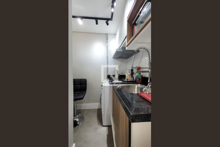 Cozinha de apartamento à venda com 1 quarto, 27m² em Vila Itapura, Campinas