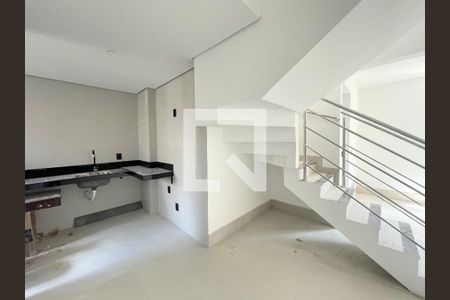 Sala/cozinha de apartamento à venda com 2 quartos, 167m² em Santo Antônio, Belo Horizonte