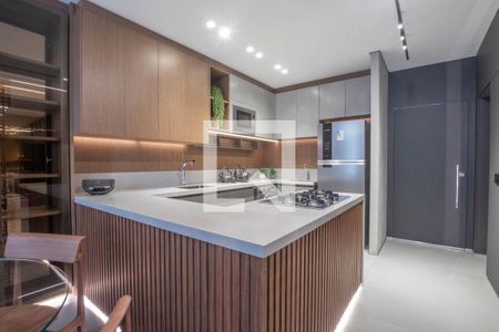 Cozinha de apartamento à venda com 1 quarto, 52m² em Vale do Sereno, Nova Lima