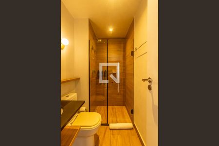 Banheiro do Quarto 1 de kitnet/studio à venda com 1 quarto, 25m² em Indianópolis, São Paulo
