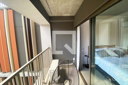 Varanda de kitnet/studio para alugar com 1 quarto, 23m² em Cerqueira César, São Paulo