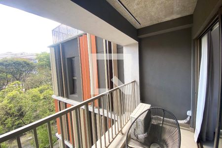 Varanda de kitnet/studio para alugar com 1 quarto, 23m² em Cerqueira César, São Paulo