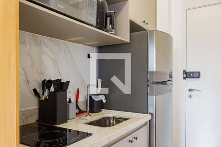 Cozinha de kitnet/studio à venda com 1 quarto, 27m² em Perdizes, São Paulo