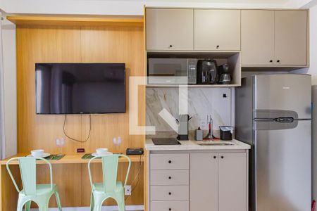 Cozinha de kitnet/studio à venda com 1 quarto, 27m² em Perdizes, São Paulo