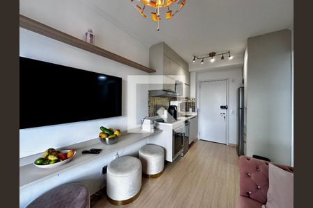 Sala de apartamento para alugar com 1 quarto, 35m² em Santo Amaro, São Paulo