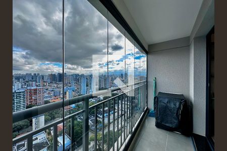 Sacada da Sala de apartamento para alugar com 1 quarto, 35m² em Santo Amaro, São Paulo
