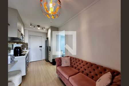 Sala de apartamento para alugar com 1 quarto, 35m² em Santo Amaro, São Paulo