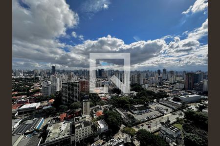 Vista Sacada da Sala de apartamento para alugar com 1 quarto, 35m² em Santo Amaro, São Paulo