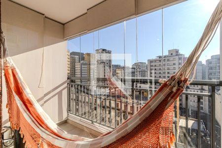 Varanda de apartamento à venda com 1 quarto, 41m² em República, São Paulo