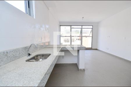 Cozinha de apartamento à venda com 2 quartos, 62m² em São Pedro, Belo Horizonte