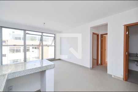 Sala  de apartamento à venda com 2 quartos, 62m² em São Pedro, Belo Horizonte