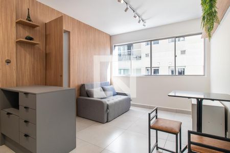 Sala/Cozinha de apartamento para alugar com 1 quarto, 35m² em Centro, Curitiba