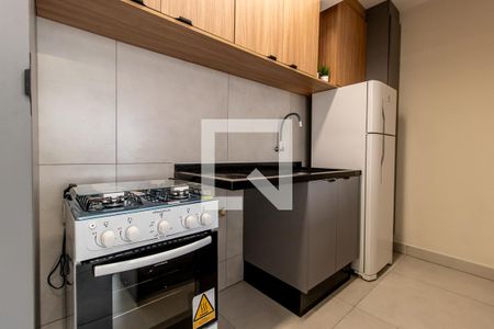 Cozinha - Armários de apartamento para alugar com 1 quarto, 35m² em Centro, Curitiba