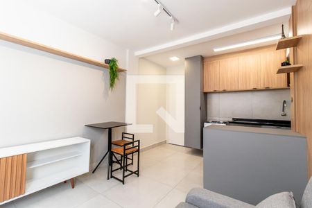 Sala/Cozinha de apartamento para alugar com 1 quarto, 35m² em Centro, Curitiba