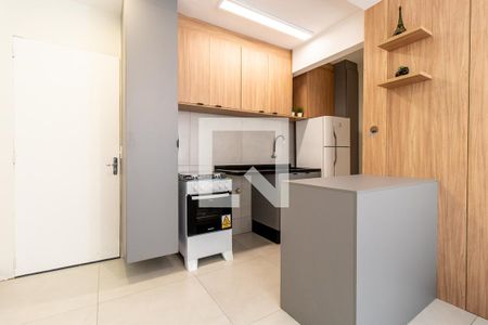 Cozinha - Armários de apartamento para alugar com 1 quarto, 35m² em Centro, Curitiba