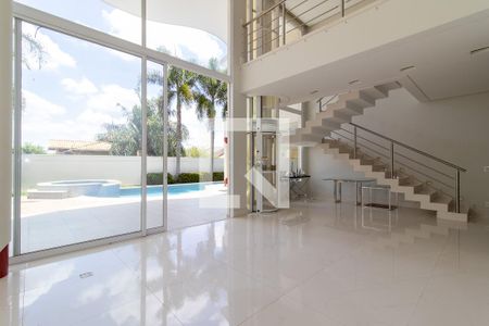 Sala de casa de condomínio à venda com 5 quartos, 536m² em Loteamento Alphaville Campinas, Campinas