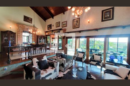 Sala de casa de condomínio à venda com 5 quartos, 528m² em Loteamento Alphaville Campinas, Campinas