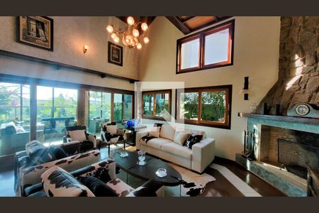 Sala de casa de condomínio à venda com 5 quartos, 528m² em Loteamento Alphaville Campinas, Campinas