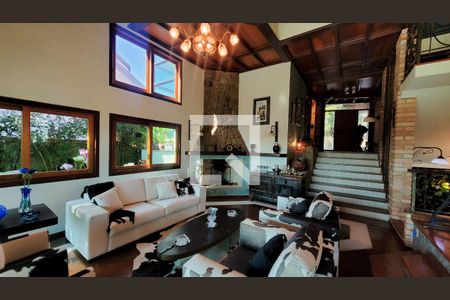 Sala de casa de condomínio à venda com 5 quartos, 528m² em Loteamento Alphaville Campinas, Campinas