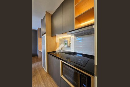 Cozinha de kitnet/studio para alugar com 1 quarto, 22m² em Paraíso, São Paulo