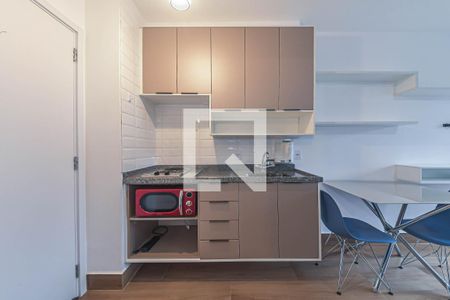 Cozinha de kitnet/studio à venda com 1 quarto, 25m² em Campo Belo, São Paulo
