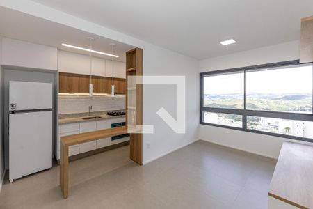 Sala de apartamento à venda com 1 quarto, 44m² em Vila da Serra, Nova Lima