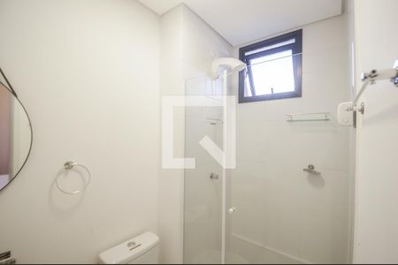 Banheiro de apartamento à venda com 1 quarto, 25m² em Vila Campestre, São Bernardo do Campo