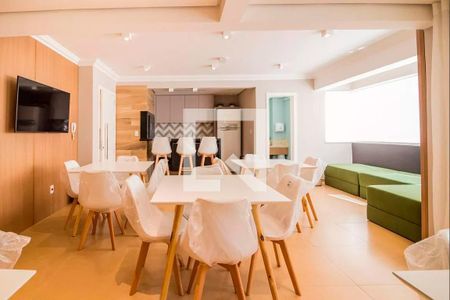 Área comum - Salão de festas de apartamento à venda com 1 quarto, 44m² em Jardim Botânico, Porto Alegre