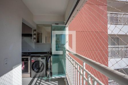 Varanda da sala de apartamento à venda com 2 quartos, 56m² em Centro, Diadema