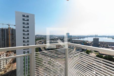 Varanda da Sala de apartamento à venda com 2 quartos, 43m² em Santo Cristo, Rio de Janeiro