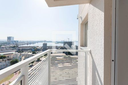 Varanda da Sala de apartamento à venda com 2 quartos, 43m² em Santo Cristo, Rio de Janeiro