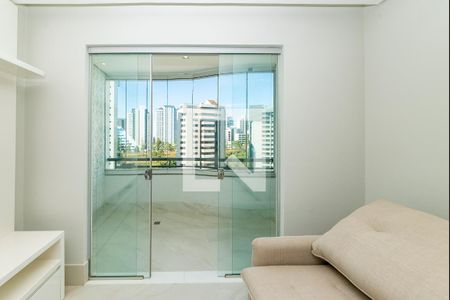 Varanda da Sala de apartamento à venda com 3 quartos, 101m² em Belvedere, Belo Horizonte