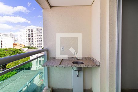 Varanda da Sala de apartamento à venda com 1 quarto, 41m² em Barra Funda, São Paulo