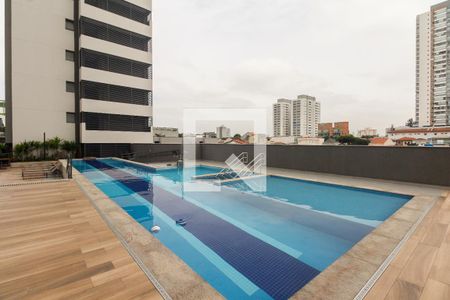 Condomínio - Piscina  de kitnet/studio para alugar com 1 quarto, 27m² em Vila Aricanduva, São Paulo