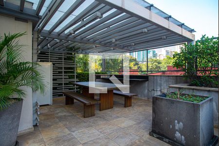 Área comum - Churrasqueira de kitnet/studio para alugar com 1 quarto, 29m² em Bela Vista, São Paulo
