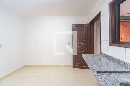 Cozinha de kitnet/studio para alugar com 1 quarto, 25m² em Jardim, Santo André
