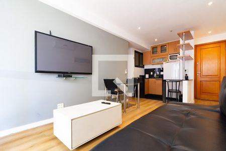 Sala  de apartamento à venda com 1 quarto, 45m² em Ipanema, Rio de Janeiro