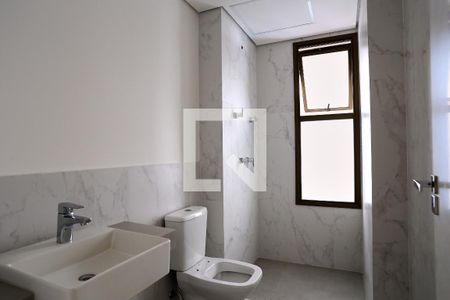 Banheiro da Suíte de apartamento à venda com 3 quartos, 88m² em Santa Efigênia, Belo Horizonte