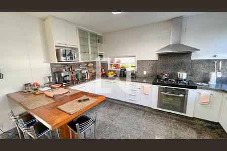 Cozinha de casa de condomínio à venda com 5 quartos, 400m² em Alphaville, Nova Lima