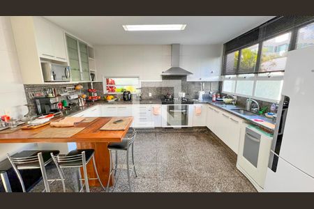Cozinha de casa de condomínio à venda com 5 quartos, 400m² em Alphaville, Nova Lima