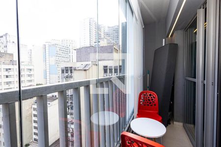 Varanda de kitnet/studio à venda com 1 quarto, 25m² em Consolação, São Paulo