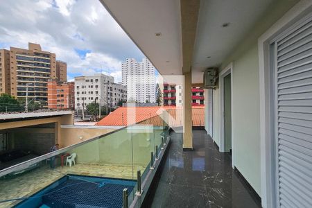 Varanda da Suíte 3 de apartamento para alugar com 4 quartos, 350m² em Balneario Guarujá, Guarujá